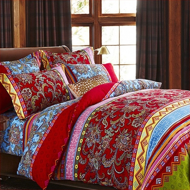 Külkereskedelmi Amazon határokon átnyúló pamut kefélt négyrészes pamut négy évszakos 1,8 m-es takaróhuzat európai és amerikai stílusú ágynemű nagykereskedelem