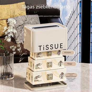 Ins Style tavaszi papírzsebkendő doboz nappali hálószobába megerősített vastagított esésgátló papírzsebkendő doboz könnyű luxus egyszerű stílusú extrakciós papírdoboz