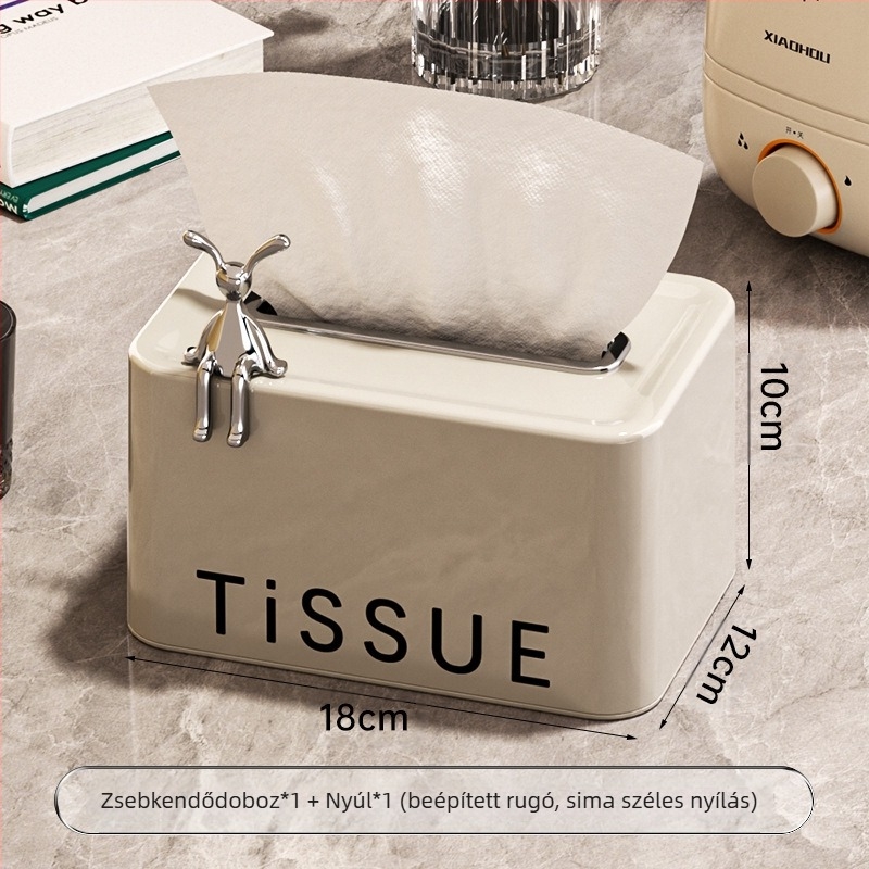Ins Style tavaszi papírzsebkendő doboz nappali hálószobába megerősített vastagított esésgátló papírzsebkendő doboz könnyű luxus egyszerű stílusú extrakciós papírdoboz