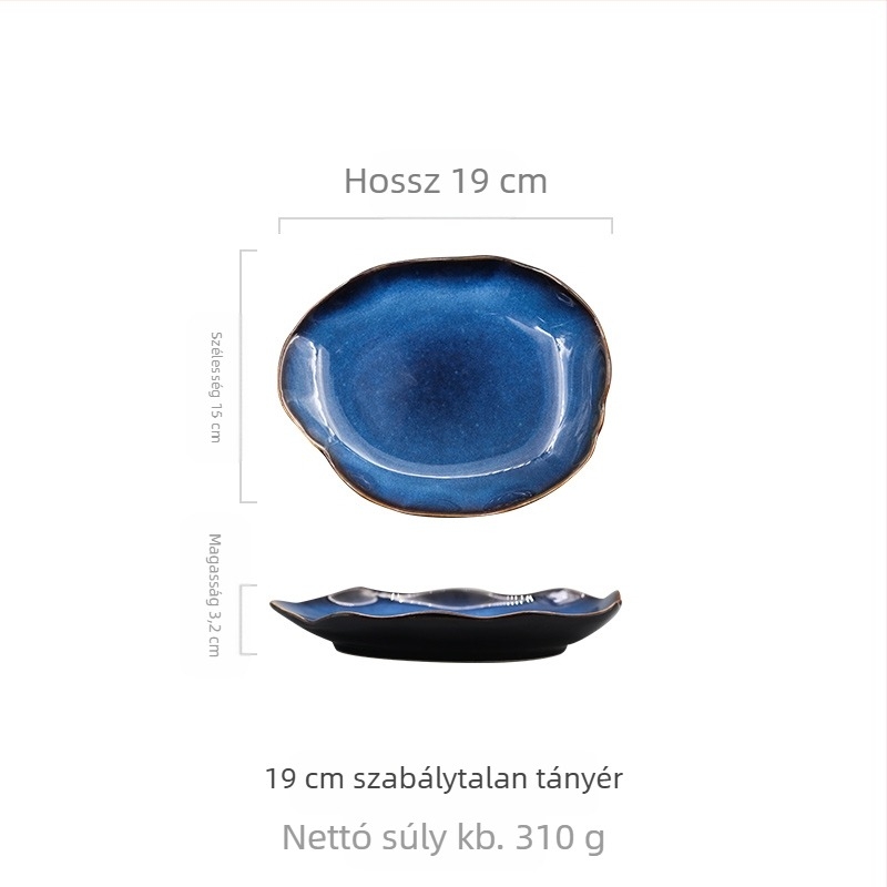 Európai stílusú nyugati ételtányér, háztartási kerámia, szabálytalan rizstál, zöldségtál, salátástál, lapos tányér, étkészlet