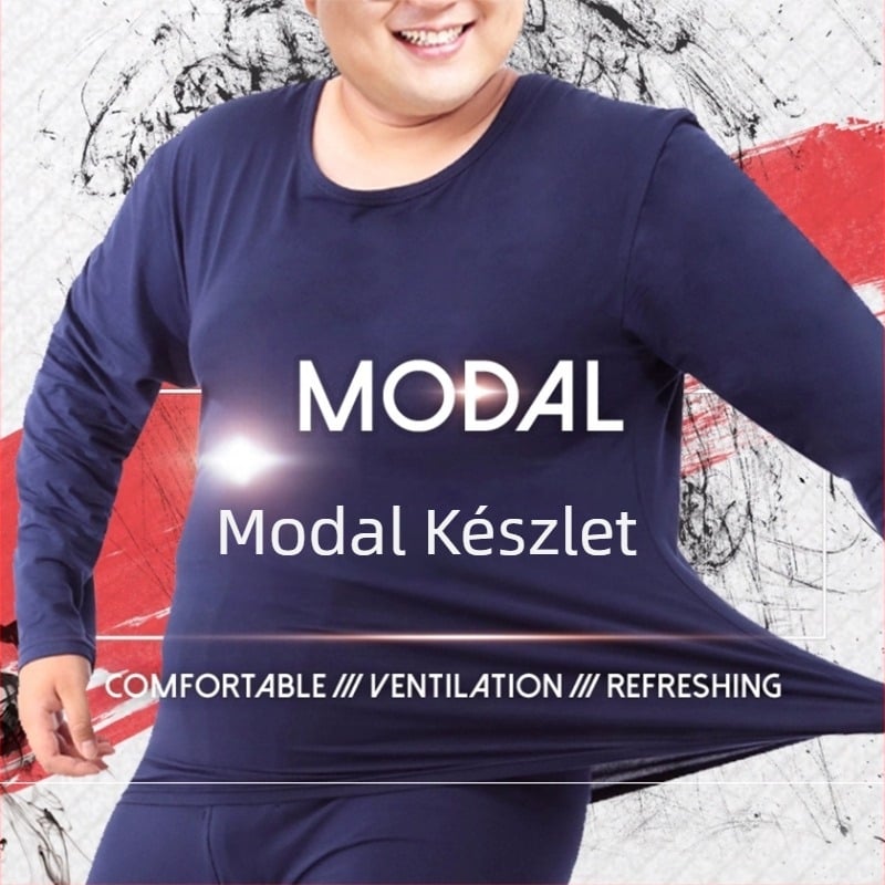 150 kg-os középkorú és idős apáknak való plus size laza őszi ruhák és hosszú nadrágok kövér férfiaknak, alkalmi belső viselet, meleg öltöny