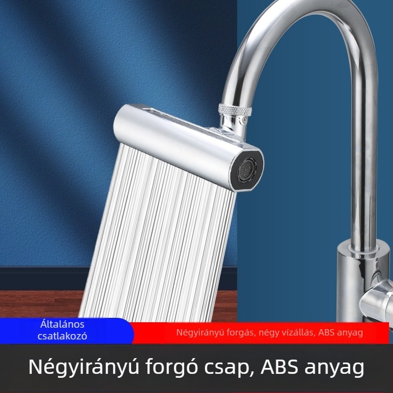 Feiyu vízesés csaptelep konyhai négyfokozatú forgó vízcseppálló műtárgy univerzális vízfúvóka adapter hosszabbító