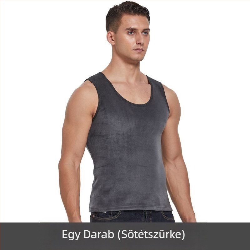 Kétoldalas bársony férfi bársony vastagított férfi termo mellény férfi intimates mellény alsó ing őszi kabát alsó ing felső