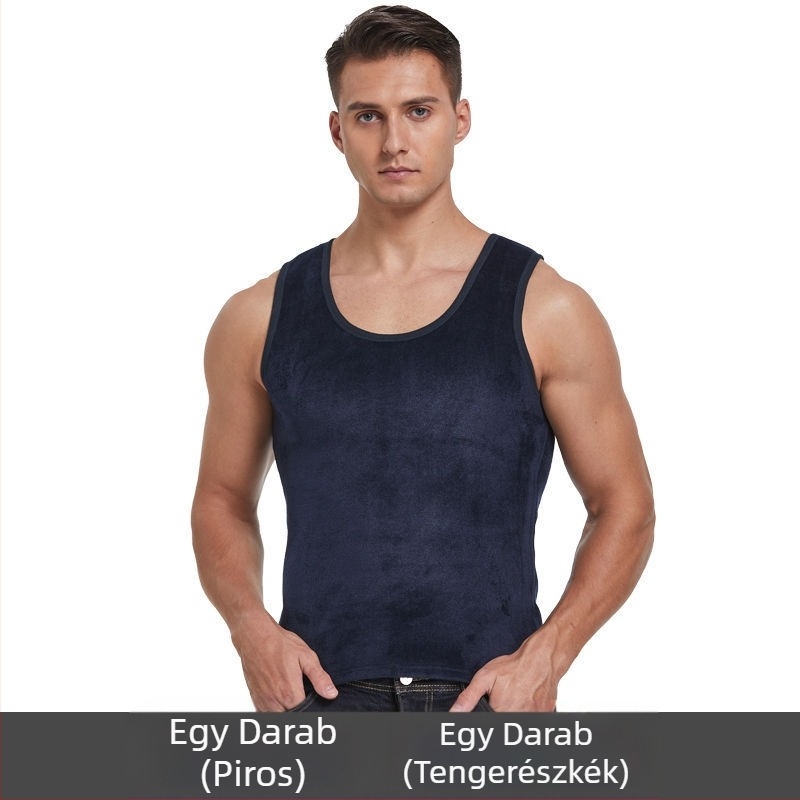 Kétoldalas bársony férfi bársony vastagított férfi termo mellény férfi intimates mellény alsó ing őszi kabát alsó ing felső