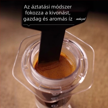 Szerelem nyomás nyomás egy átlátszó kültéri hordozható kézi nyomóedény kávéfőző kézi kávéfőző megosztás nyomásedény zene