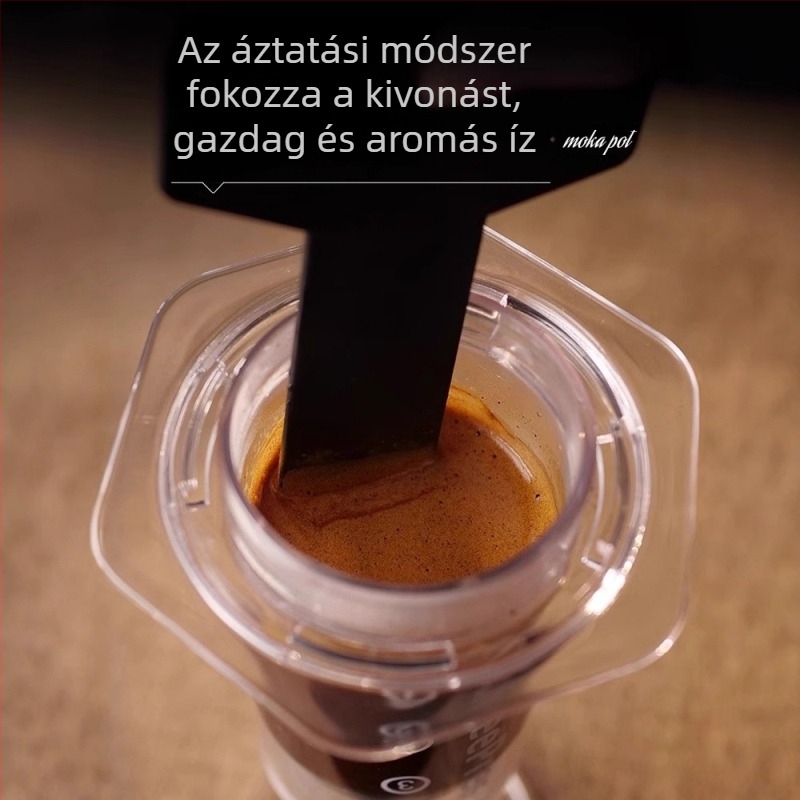 Szerelem nyomás nyomás egy átlátszó kültéri hordozható kézi nyomóedény kávéfőző kézi kávéfőző megosztás nyomásedény zene