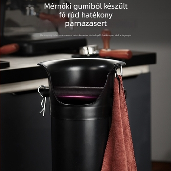 Kereskedelmi nagy kapacitású pormaradék hordó Magas csövű kávéfőző hulladék gyűjtő doboz Függőleges hosszú csövű pormaradék gyűjtő doboz Rúd alakú maradék gyűjtő doboz
