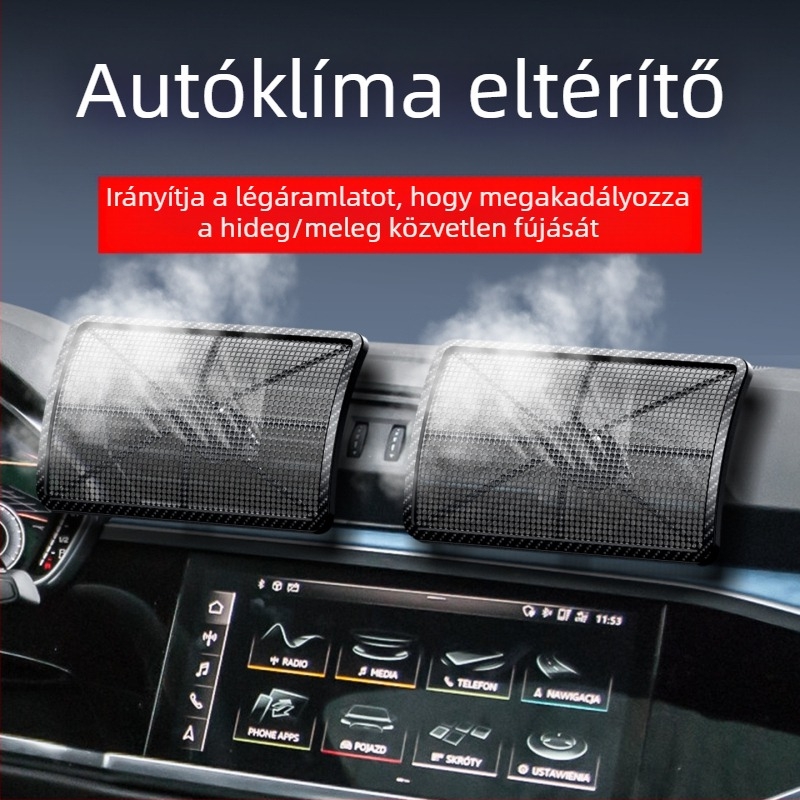 Nyári, közvetlen fújás elleni védelemmel ellátott autó klímaberendezés kimenete, szélvédő, autó klímaberendezés kimenete, dekorációs terelőlemez, módosított szélvédő