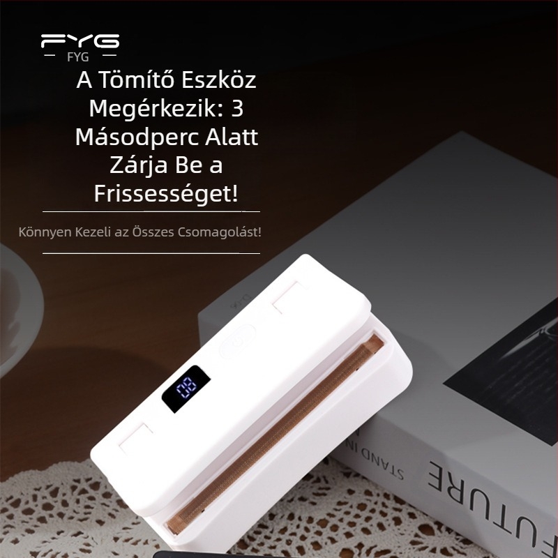 Vákuumtartósító gép USB hordozható háztartási vákuumgép élelmiszer-zacskó zárógép konyhai csomagológép mini zárógép