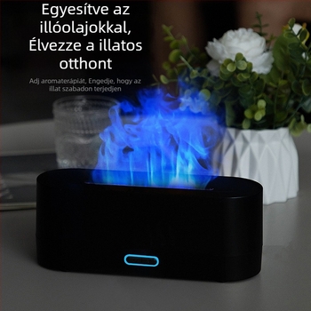 Új, határokon átnyúló szimulációs láng aroma diffúzor színes párásító usb asztali irodai otthoni levegő aroma párásítás