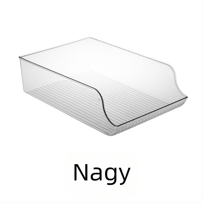 Nyári hűtőszekrény ital kétrétegű tárolódoboz műanyag átlátszó összecsukható sörös kólásdoboz fiókos típusú tároló