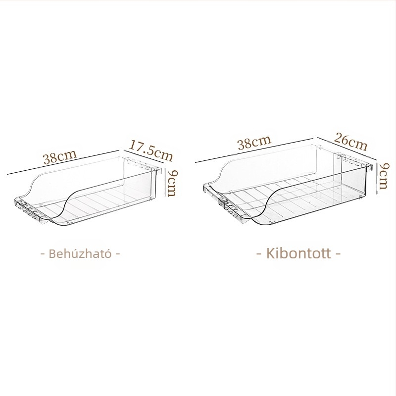 Nyári hűtőszekrény ital kétrétegű tárolódoboz műanyag átlátszó összecsukható sörös kólásdoboz fiókos típusú tároló