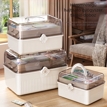 Gyógyszeres doboz otthoni tárolódoboz háztartási gyógyszerek kis gyógyszeres doboz tárolódoboz nagy nagy kapacitású gyógyszeres doboz