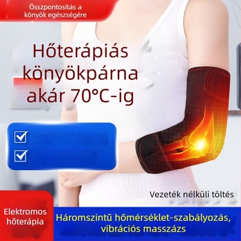 Elektromos moxibustion meleg masszázs fűtött könyökvédők férfiaknak és nőknek fűtött nyakvédő karvédők tenisz sport fizioterápia töltés