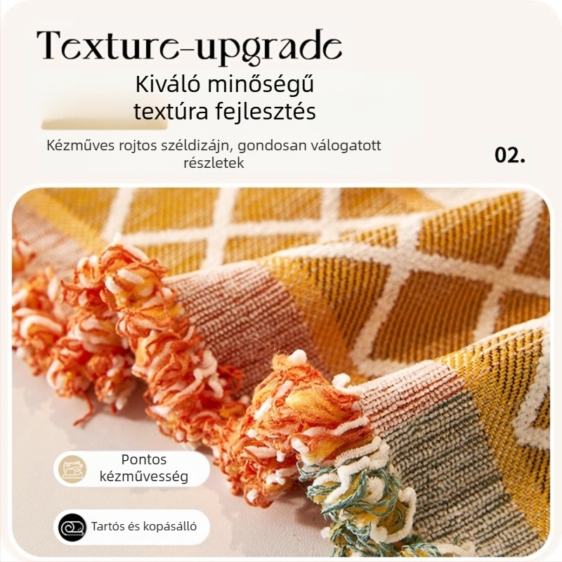 Chenille kanapévédő minden évszakra, egy darabos, háromüléses kanapéhoz, virágos mintázat, modern minimalista stílus