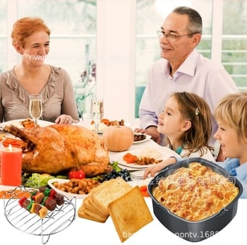HD9 232 220 négyzet alakú sütőkosárhoz, süteményhordóhoz, 7 hüvelykes, 8 hüvelykes légkeveréses fritőz tartozékokhoz, HD 99 963