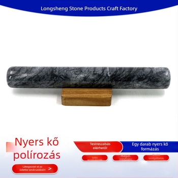 Nagykereskedelmi márvány sodrófa otthoni és kereskedelmi használatra 30 cm-es ropogós kalapács sütőeszközök konyhai eszközök talppal