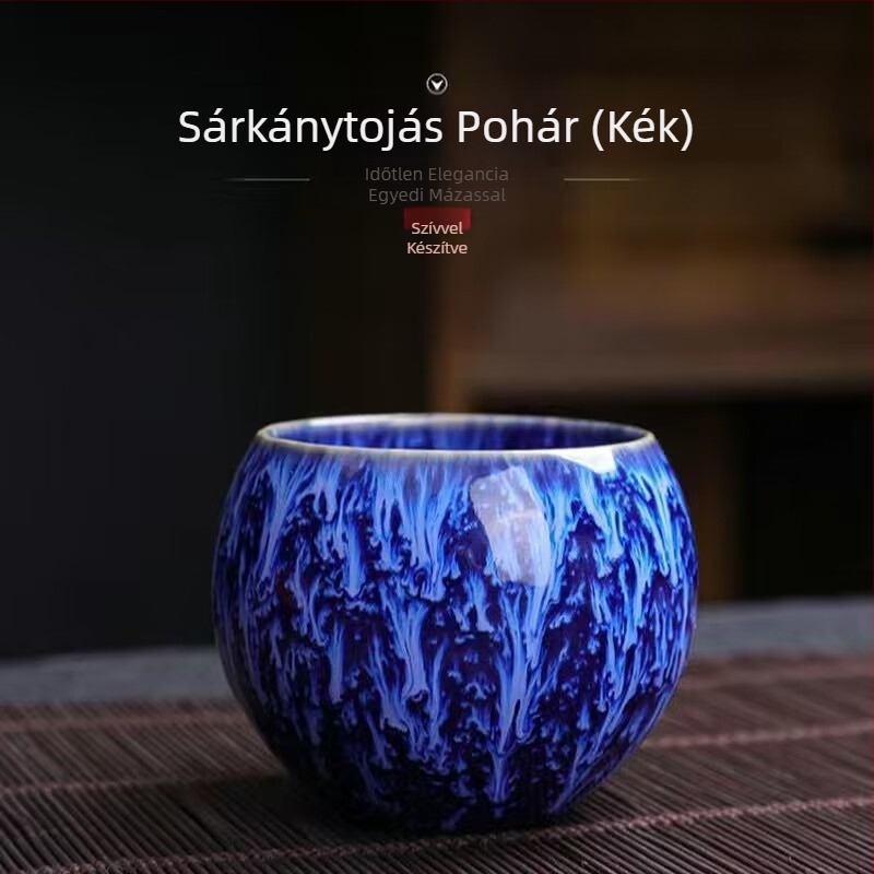 Sárkánytojásépítő teáscsésze jelmez Kung Fu teáscsésze kerámia kemence váltás öt elem csésze mester csésze teáscsésze teáscsésze tál csésze