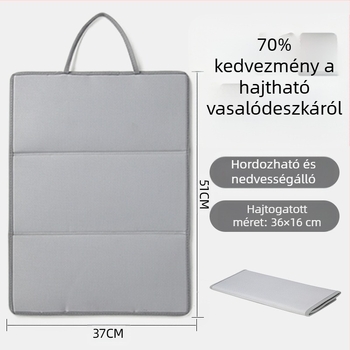 Három összecsukható vasalódeszka, vasalószőnyeg, vasalódeszka, összecsukható, hordozható, hőszigetelő szőnyeg, lapos vasalószőnyeg, függő, magas hőmérsékletű szőnyeg, tartozékok