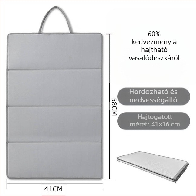 Három összecsukható vasalódeszka, vasalószőnyeg, vasalódeszka, összecsukható, hordozható, hőszigetelő szőnyeg, lapos vasalószőnyeg, függő, magas hőmérsékletű szőnyeg, tartozékok