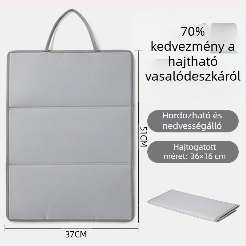 Három összecsukható vasalódeszka, vasalószőnyeg, vasalódeszka, összecsukható, hordozható, hőszigetelő szőnyeg, lapos vasalószőnyeg, függő, magas hőmérsékletű szőnyeg, tartozékok
