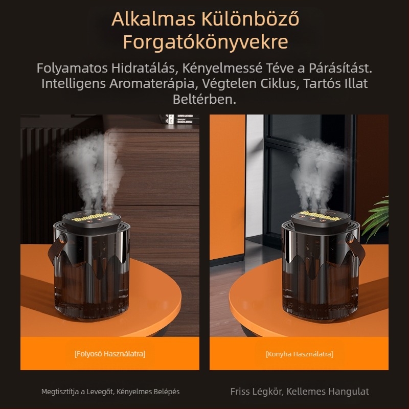 Határokon átnyúló új, három permetezésű párásító, nagy permetezésű, 3 literes, nagy kapacitású háztartási némító, terhes baba párásító, éjszakai fénnyel