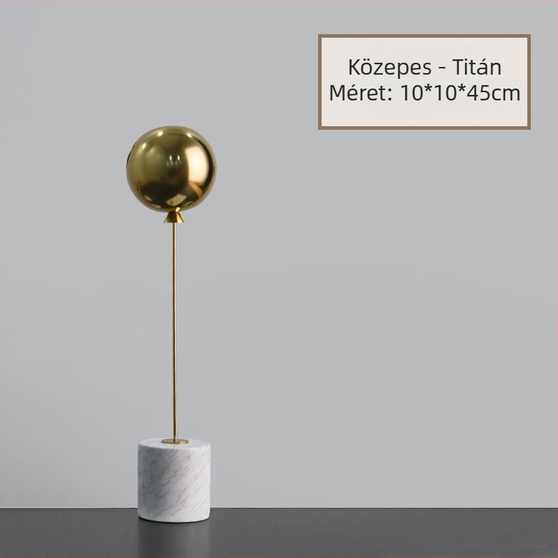 Fémgolyó, európai stílusú, akadálymentesített luxus, divatos, egyszerű márványdíszek, kreatív otthoni, akadálymentesített luxusdíszek, személyre szabott dekorációk