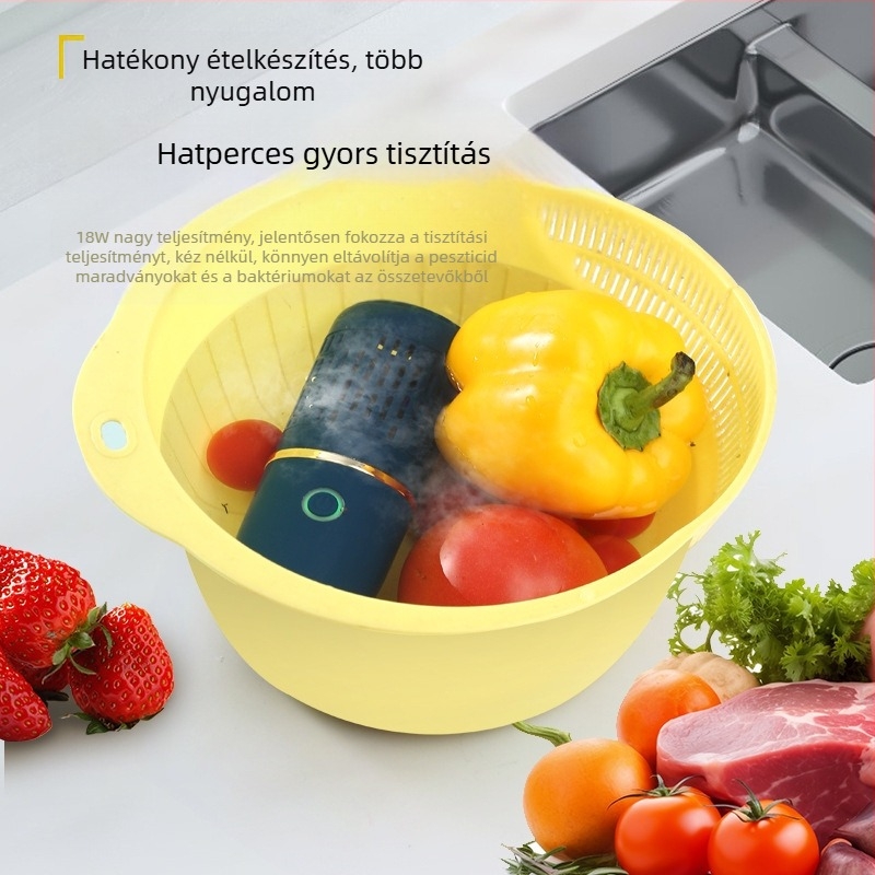 Új gyümölcs- és zöldségtisztító háztartási mosógép intelligens kapszula gyümölcs- és zöldséggép összetevők gyümölcs sterilizáló fertőtlenítő gép határokon átnyúló