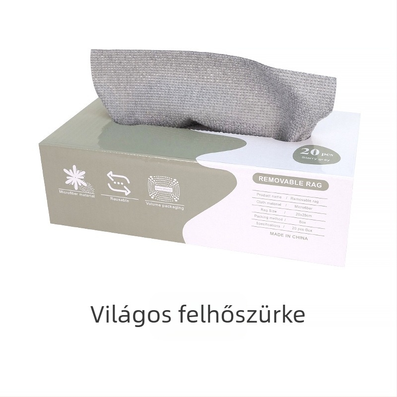Mosogatórongy, szöszmentes és olajmentes, eldobható, tekercses mosogatórongy, mikroszálas konyhai mosogatórongy