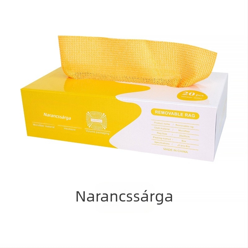 Mosogatórongy, szöszmentes és olajmentes, eldobható, tekercses mosogatórongy, mikroszálas konyhai mosogatórongy