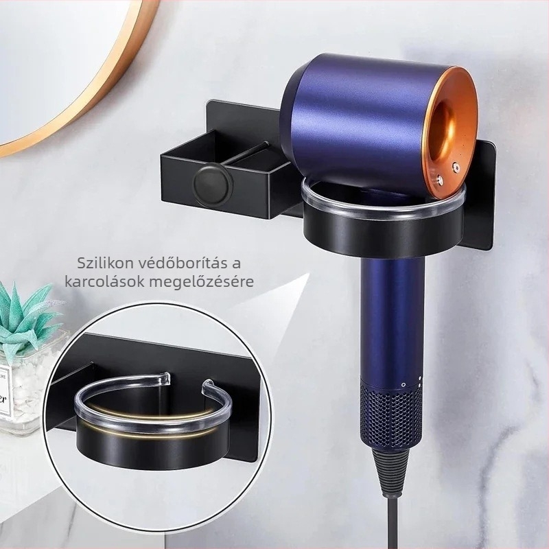 Hajszárító állvány, Fürdőszobai hajsütővas tároló állvány, Ütésmentes hajvasaló, Elektromos sín, Vasalódeszka konzol, Fali tartó