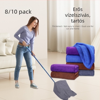 Gyári nagykereskedelmi mikroszálas törlőkendő, extra vastag, puha, nedvszívó, 35*75 vastag autómosó tisztító kendő