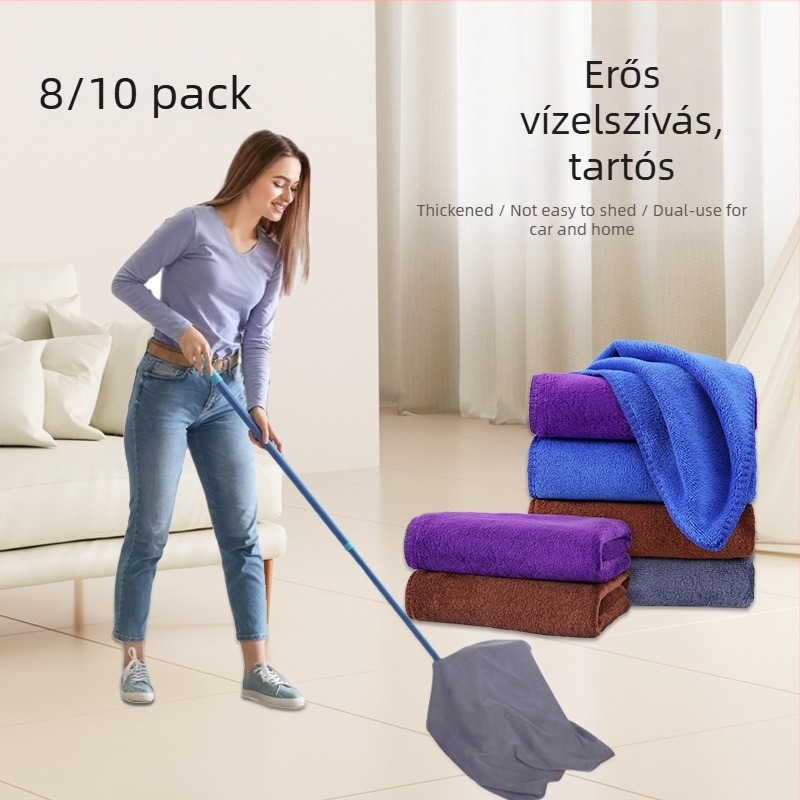 Gyári nagykereskedelmi mikroszálas törlőkendő, extra vastag, puha, nedvszívó, 35*75 vastag autómosó tisztító kendő