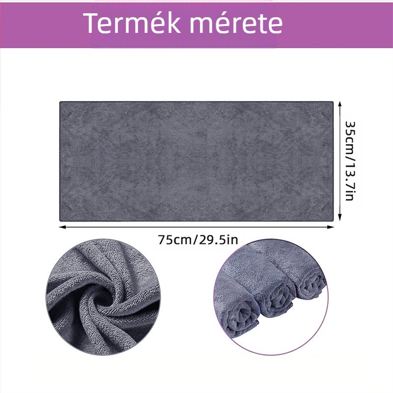 Gyári nagykereskedelmi mikroszálas törlőkendő, extra vastag, puha, nedvszívó, 35*75 vastag autómosó tisztító kendő