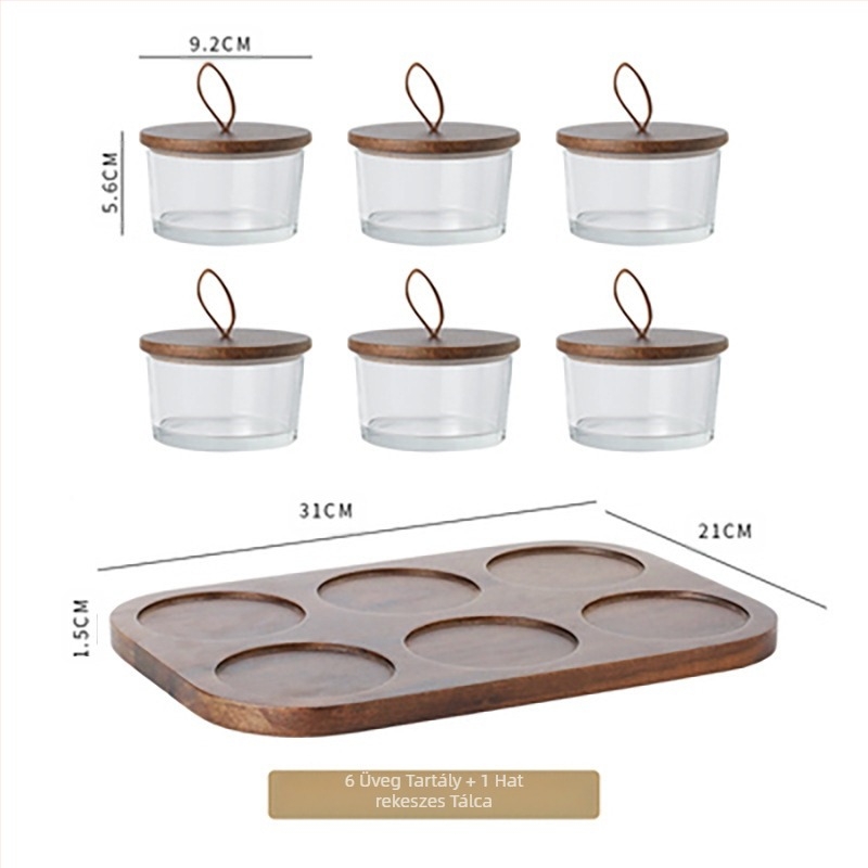 Üvegfa fedeles gyümölcstányér kereskedelmi snack snack snack tányér bárfürdő lábklub KTV desszerttálca