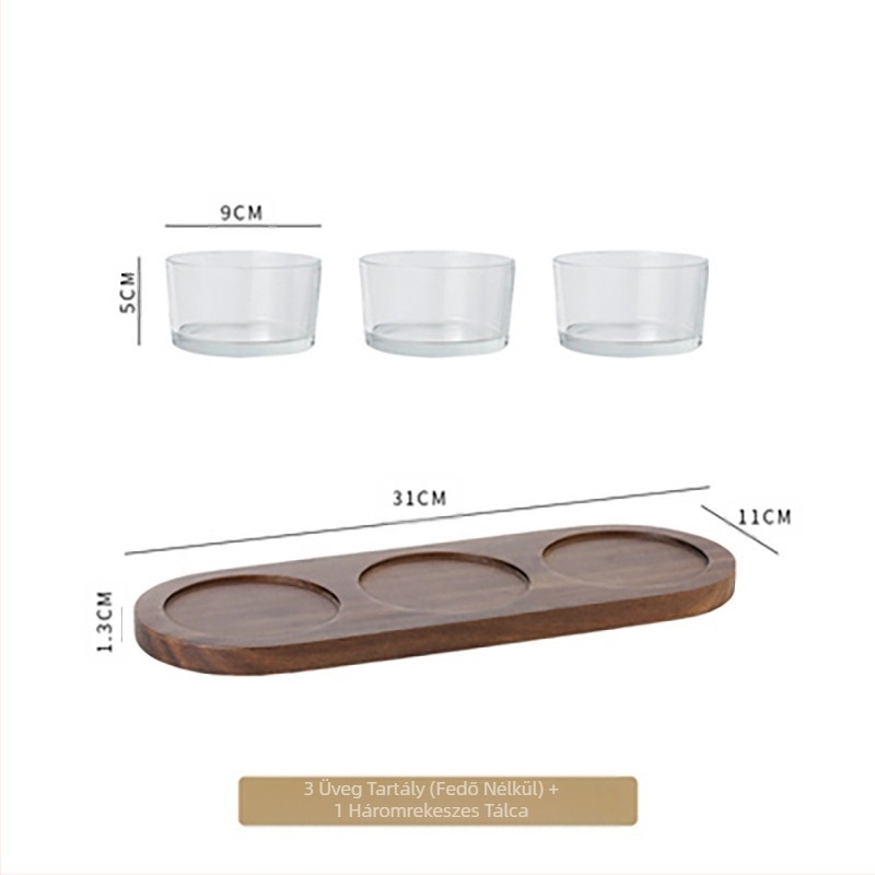 Üvegfa fedeles gyümölcstányér kereskedelmi snack snack snack tányér bárfürdő lábklub KTV desszerttálca