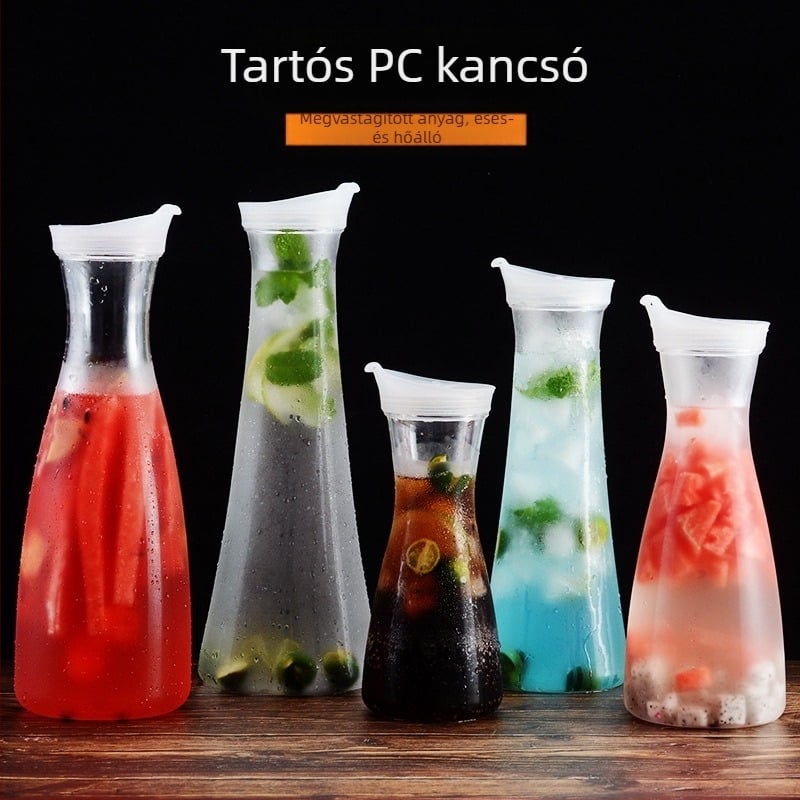 Akril pc műanyag nyakkendőtartó hideg vizes palack hideg vizes palack négyzet alakú gyümölcslé pohár italbár vízforraló étterem citromos pot
