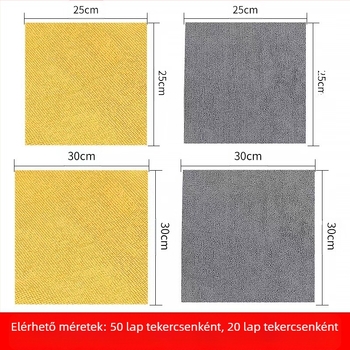 Kézzel tépett rongy Nedves és száraz, kettős felhasználású tépett rongy Konyhai eldobható lusta rongy Vastagított mosható mosogatórongy