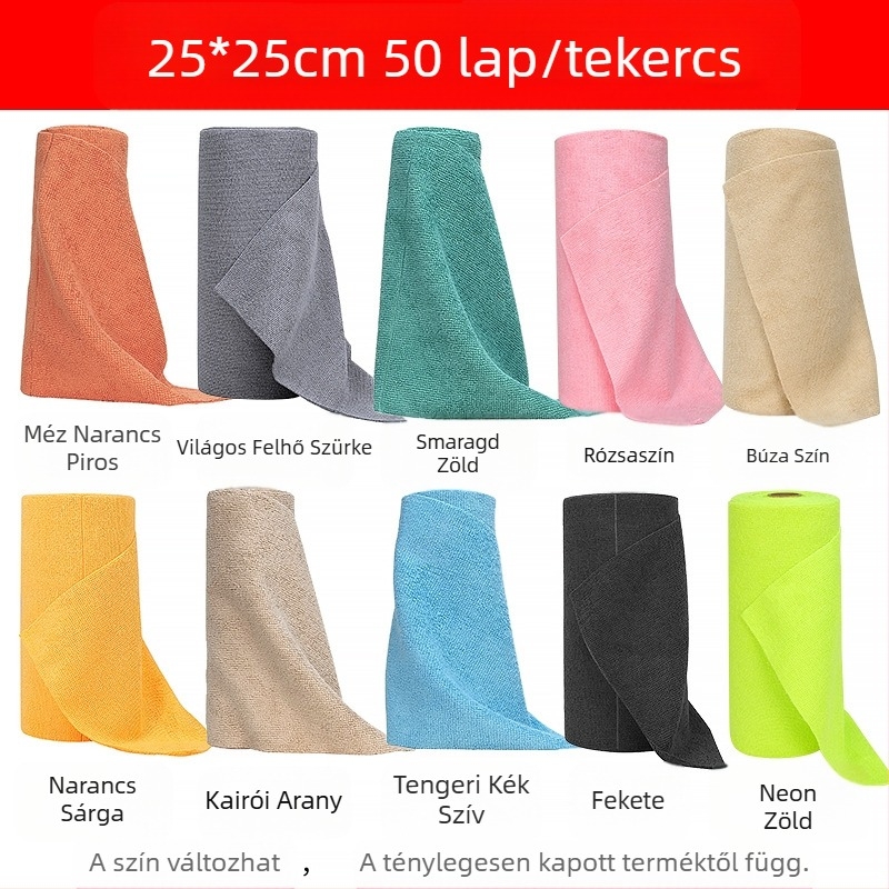 Kézzel tépett rongy Nedves és száraz, kettős felhasználású tépett rongy Konyhai eldobható lusta rongy Vastagított mosható mosogatórongy