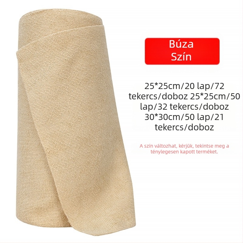 Kézzel tépett rongy Nedves és száraz, kettős felhasználású tépett rongy Konyhai eldobható lusta rongy Vastagított mosható mosogatórongy