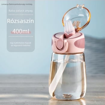 Bébiétel minőségű szívócsöves pohár, speciális terhes nők és anyák számára, mérleggel, egyszerű hordozható műanyag pohár diákoknak és gyermekeknek