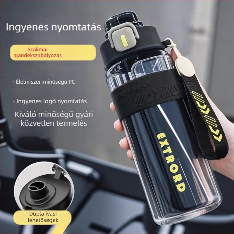 2025 Nagy kapacitású fitnesz sportvízpohár Nagy, nagy kapacitású műanyag szívószálas pohár Kültéri utazási műanyag pohár, testreszabva