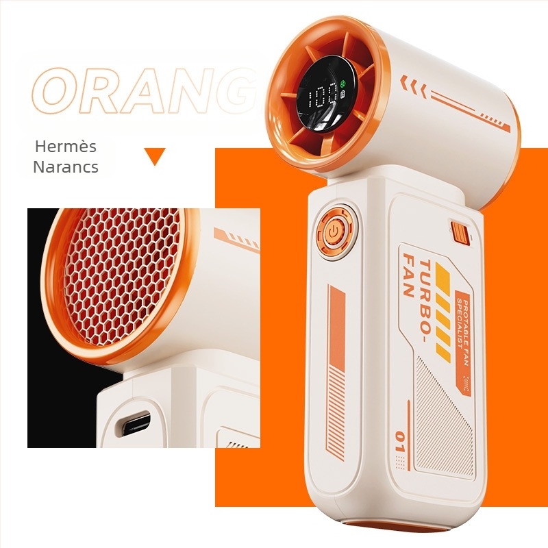 2025 Határokon átnyúló nagy sebességű, erőszakos kézi ventilátor Mini hordozható USB újratölthető kültéri hűtésű kis elektromos ventilátor