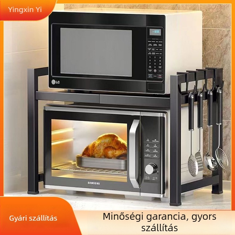 A konyhai állványbolt vezetője behúzható, vastagított, vastagított konyhaasztalt, rizsfőző vízforralót, mikrohullámú sütő állványt ajánl.