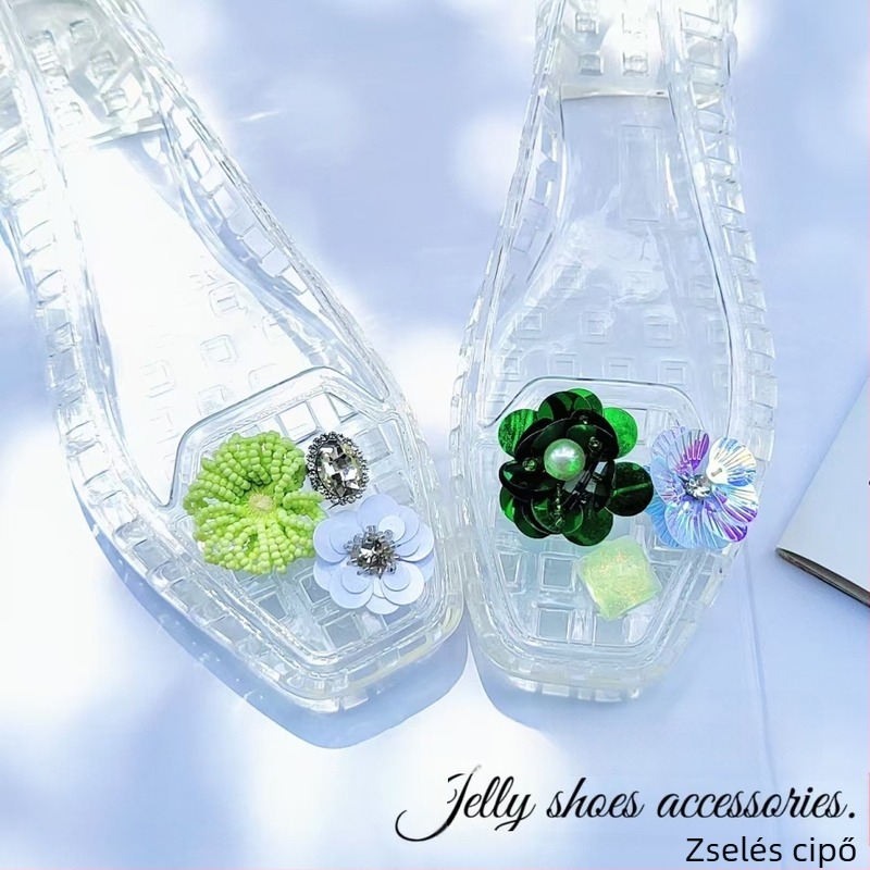 Crocs-stílusú cipőkhöz virágos díszítés — DIY kiegészítők és cipőcsatok