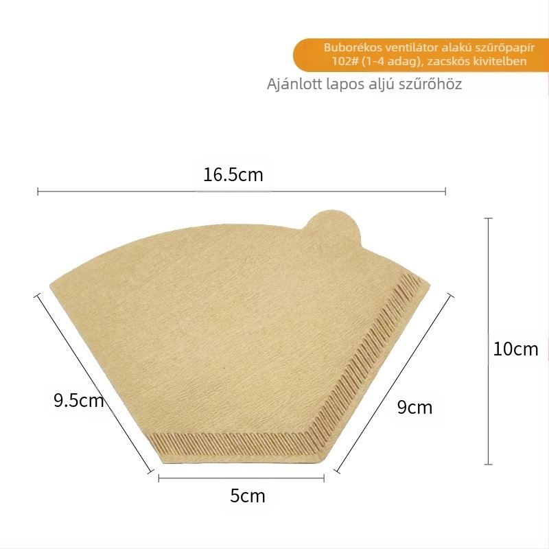 Kávészűrő papír, legyező alakú csepegtető típusú, kézzel főzött kávé, akasztható fülszűrő papír, szűrőpohár, eldobható kávészűrő papír, V60 szűrőpapír