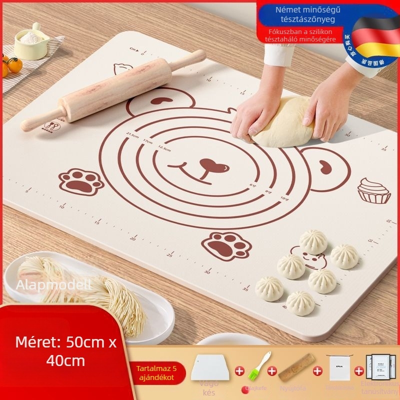 Élelmiszeripari minőségű szilikon szőnyeg panel vastagított dagasztószőnyeg nagy tészta szőnyeg vágódeszka nagykereskedelmi csúszásmentes sütő gördülő szőnyeg