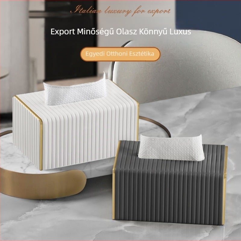 Zsebkendődoboz Háztartási Nappali Porálló Könnyű Luxus Északi Nagykereskedelmi Bőr Papírdoboz Szállodai Kereskedelmi Egyszerű Díszek Nagykereskedelem