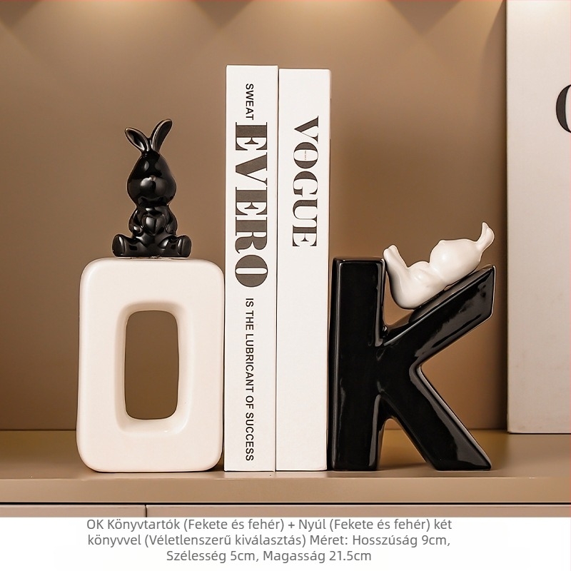 Könnyű luxus díszek, Elegáns modern könyvtámaszok, Karakterdíszek, Otthoni nappali, TV, Borosszekrény, Irodai dolgozószoba dekorációk