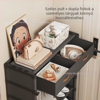 Cipőtartó otthoni bejárathoz, többrétegű cipőtároló szekrény fiókokkal, egyszerű cipőszekrény bérlakásokhoz, nem foglal sok helyet